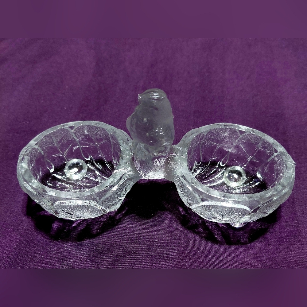 Rare French Vallerysthal Antique Double Salt Cellar - 1900
